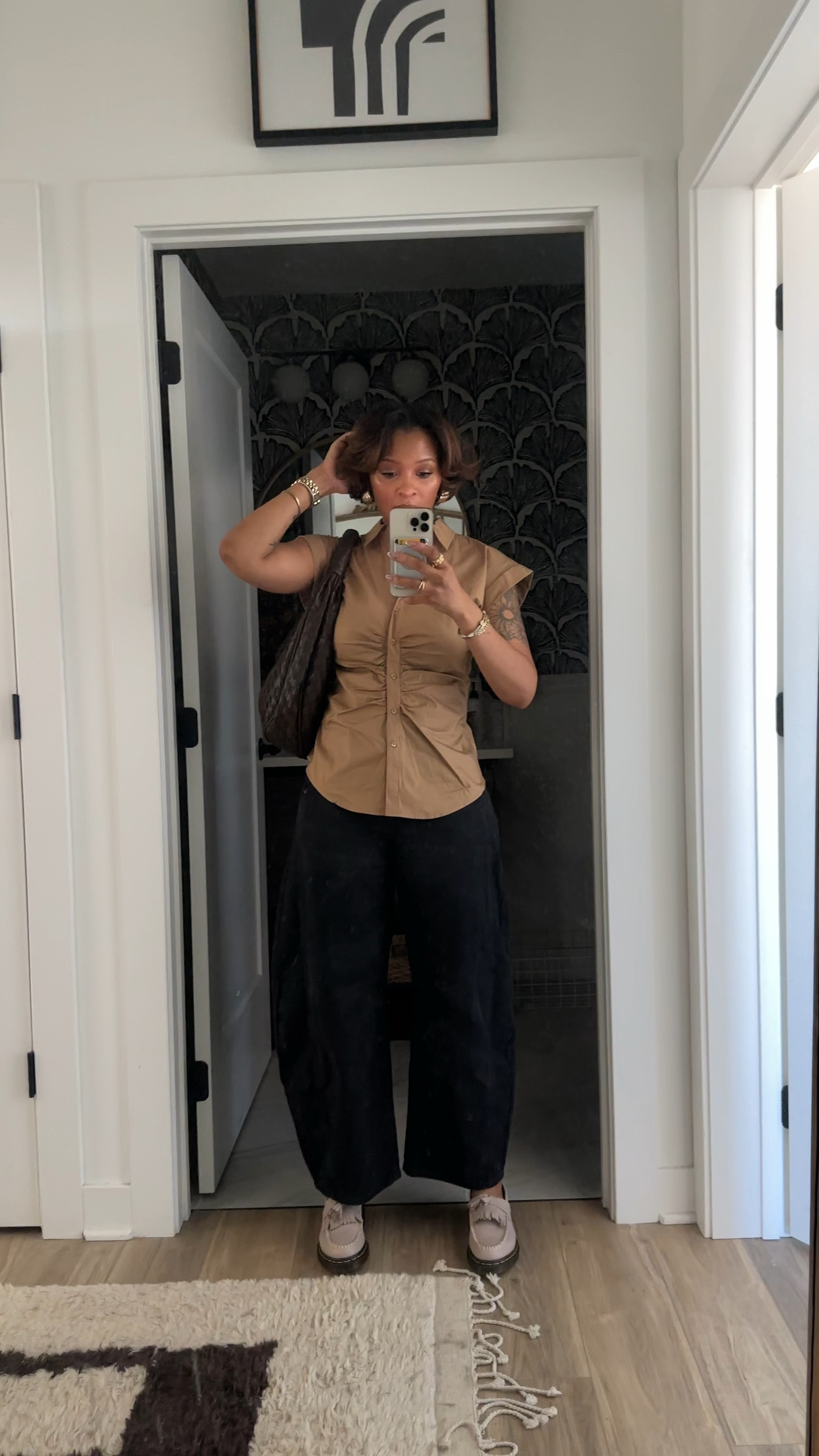 THIS HANDBAG IS PERFECTION (and comes in several colors)!! RUN dont walk, bag and loafers are on SALE right now 🥰🫶🏽 
#fallfashion #ootd #modestfashion #fallbohostyle #fallhandbag 

#LTKSeasonal #LTKFindsUnder100 #LTKHoliday