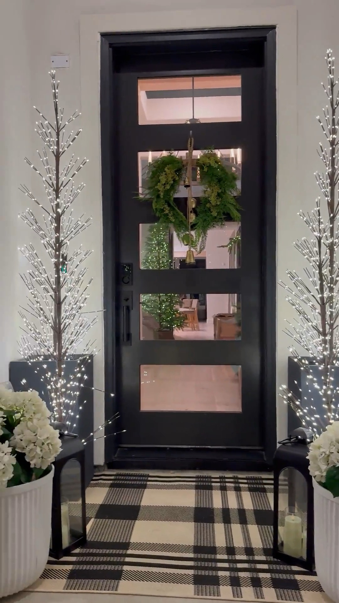 Elevate your holiday decor with these must-have twinkle lights! Perfect for indoors and outdoors, they add a magical touch to your front door. 

🎄

Curation Details: I used 2 Large & 2 Medium sized twinkle trees on each side. They come in L,M,& S!  

Rug is a 4' x 5'7"
and is washable and comes in multiple sizes as well ….🤎

Black planters come in 3 sizes… I used the  27.6Inch size. 🤎 White planters also come in multiple sizes. This curation has the Large size!

I used the S,M, & L Lanterns sizes on each of the sides and placed battery powered candles in them. 

Scroll down to shop!

#LTKSaleAlert #LTKHome #LTKHoliday