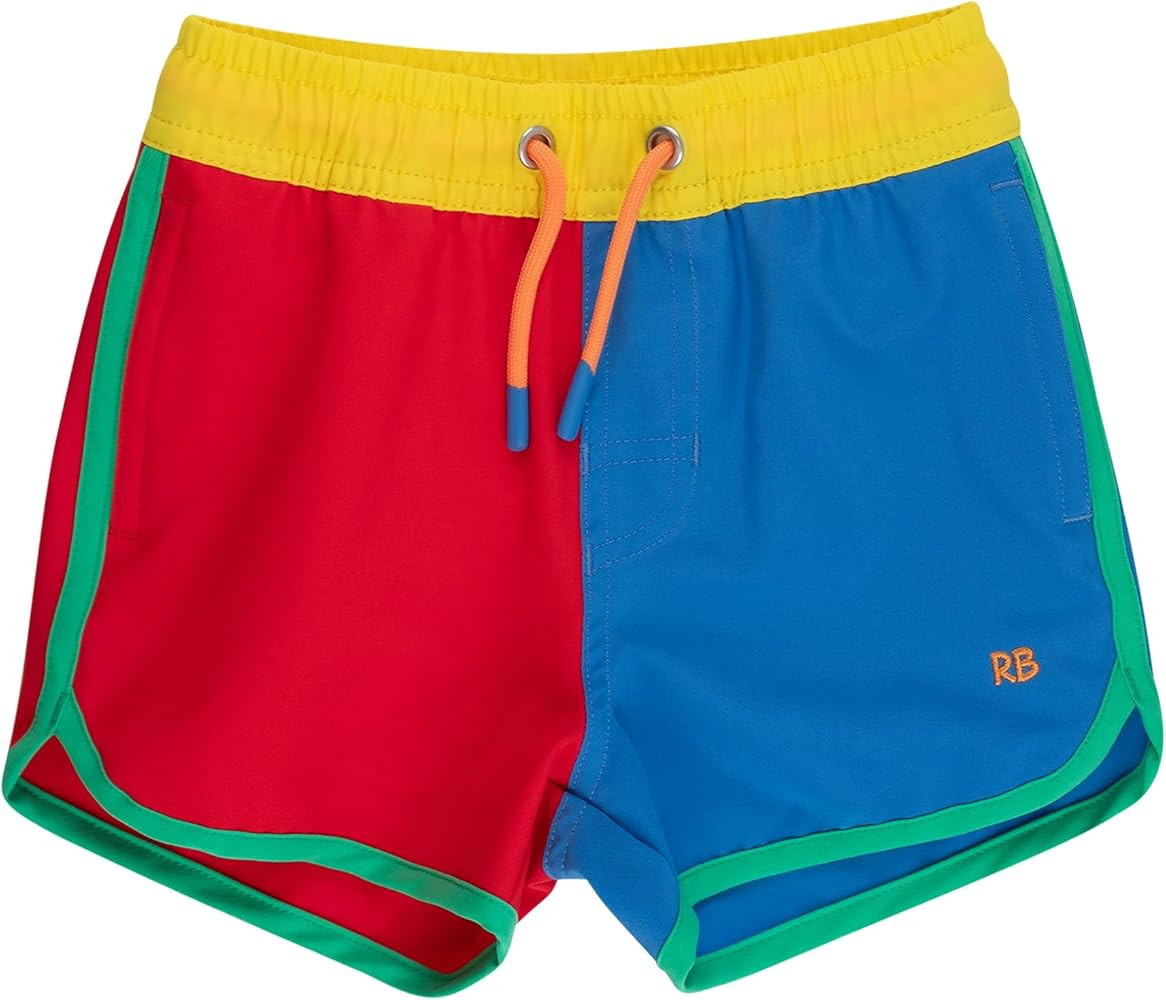 RUGGEDBUTTS Boys UPF50+ Sun Protected Stretch Dolphin Hem Swim Trunks | Amazon (US)