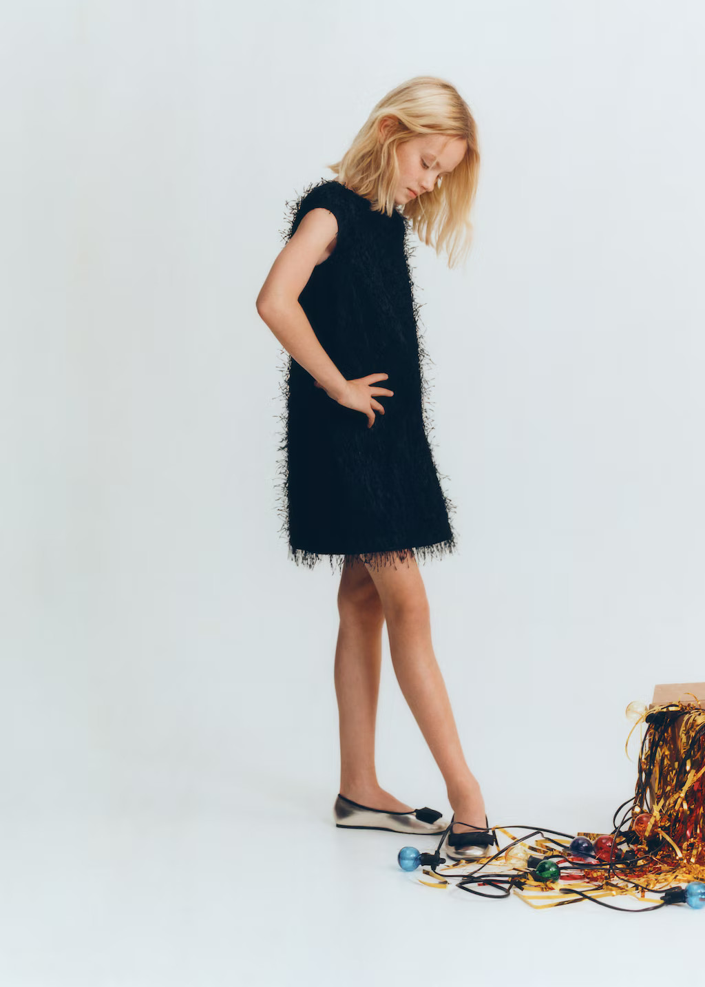 Fringe detail dress - Kids | MANGO USA | Mango (US/MX/AU)