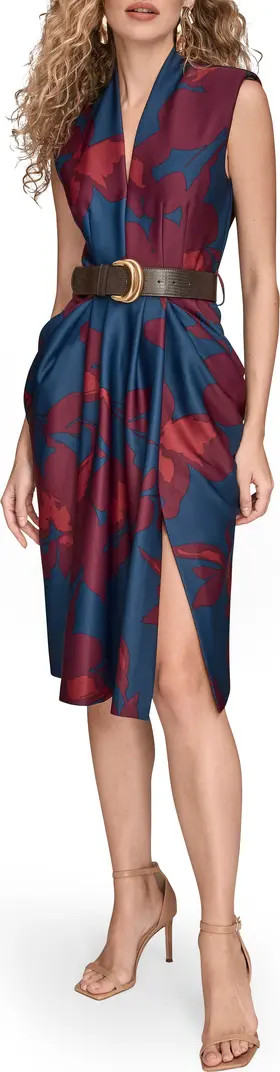 Sleeveless Belted Cocktail Dress | Nordstrom