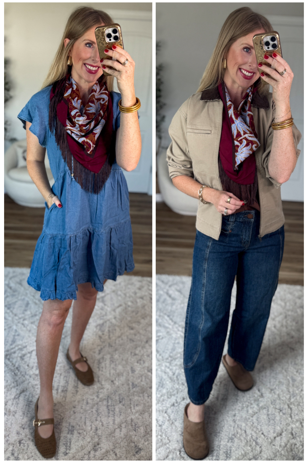 2 ways to style this fringe scarf from Walmart!

#LTKootd