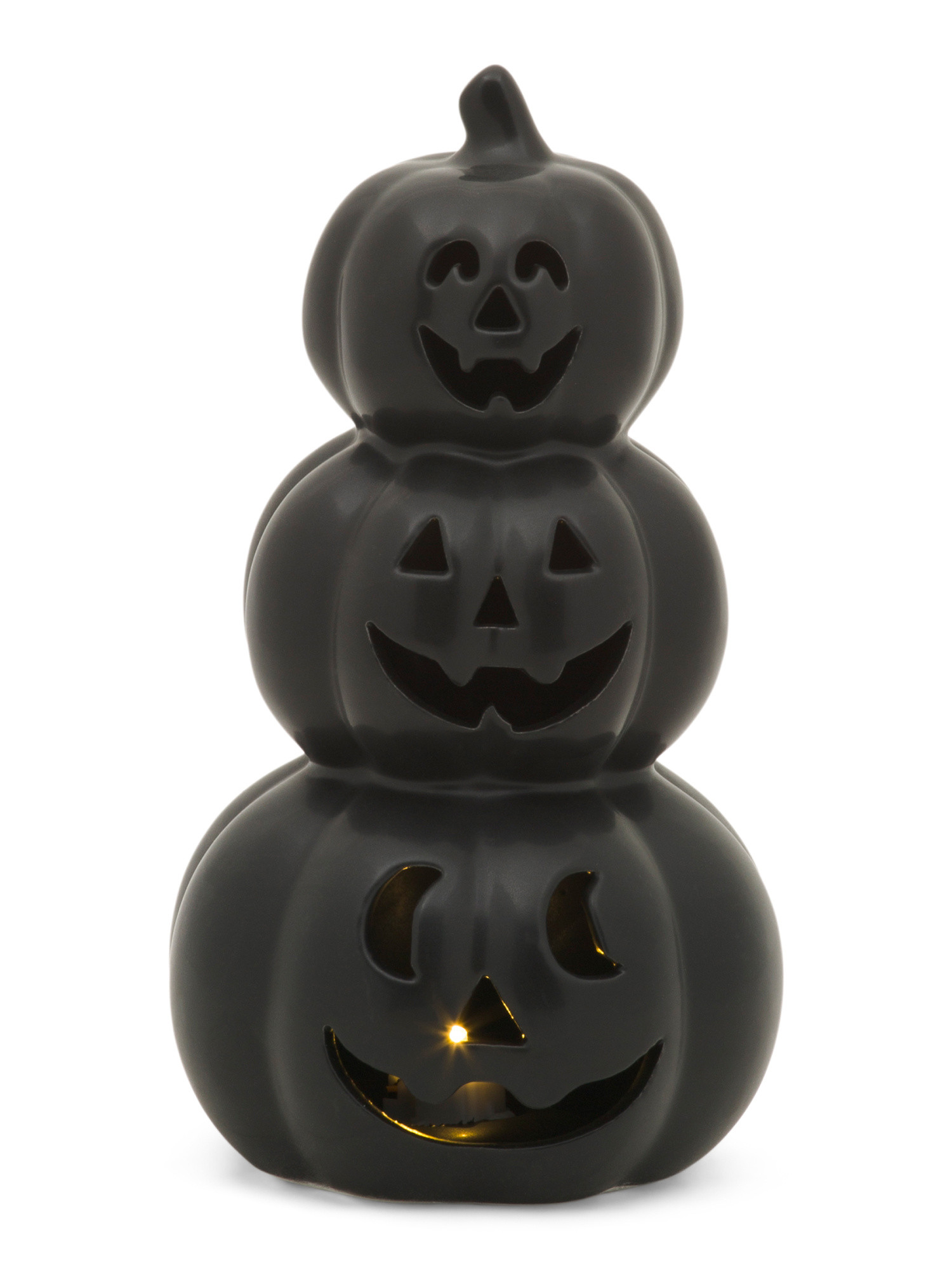 8.75in Led Earthen Triple Attached Jack O Lantern Pumpkins | Halloween | Marshalls | Marshalls