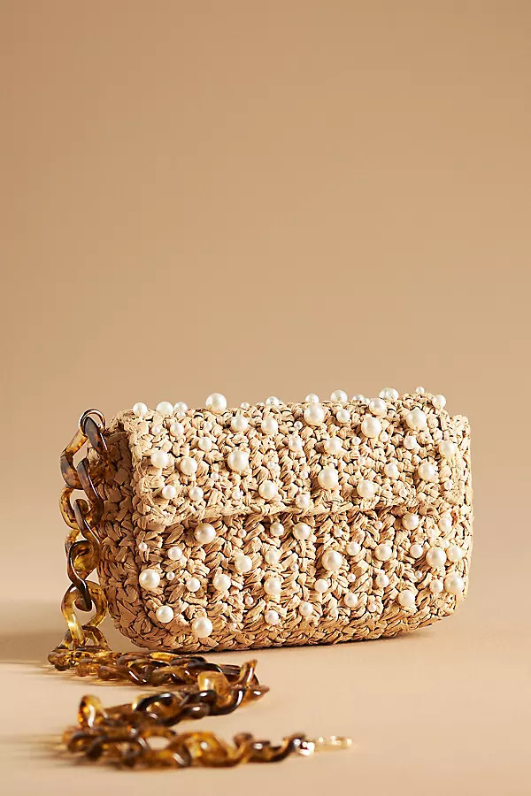 The Fiona Shoulder Bag: Embellished Raffia Chain Edition | Anthropologie (US)