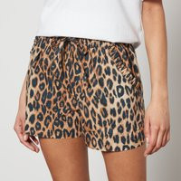 Damson Madder Leopard-Print Cotton-Poplin Shorts - UK 14 | The Hut (Global)