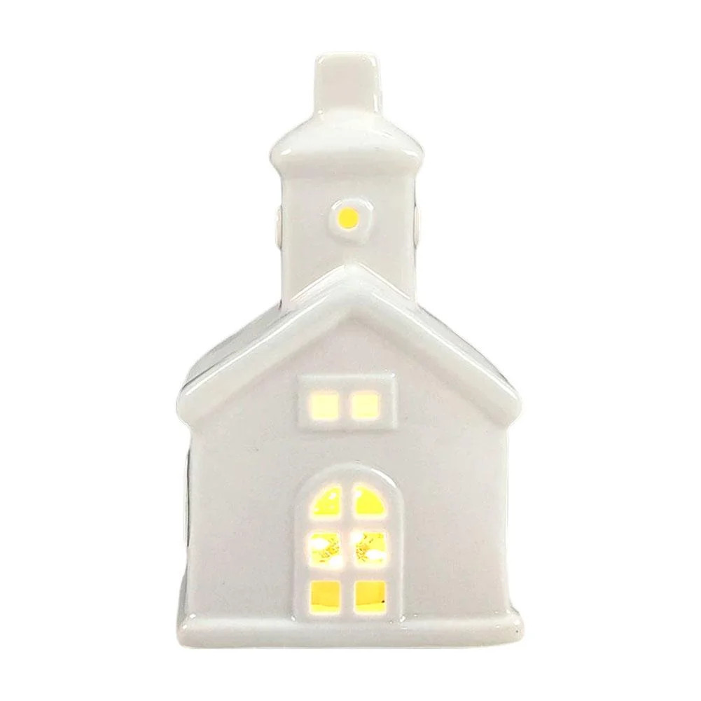 Christmas Village Houses LED Lighted Ceramic White House Christmas Decorations Indoor for Holiday... | Walmart (US)