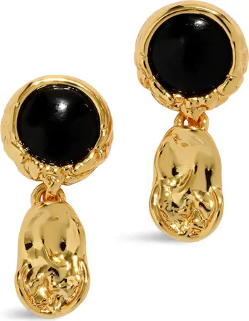 Brut Black Onyx Coin Drop Earrings | Nordstrom