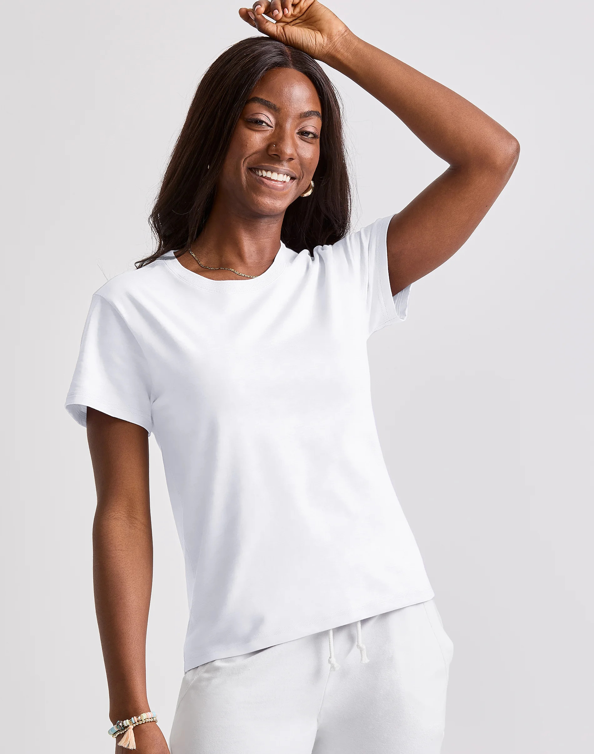 Hanes Women's Perfect-T Short Sleeve Cotton Crewneck T-Shirt | Hanes.com