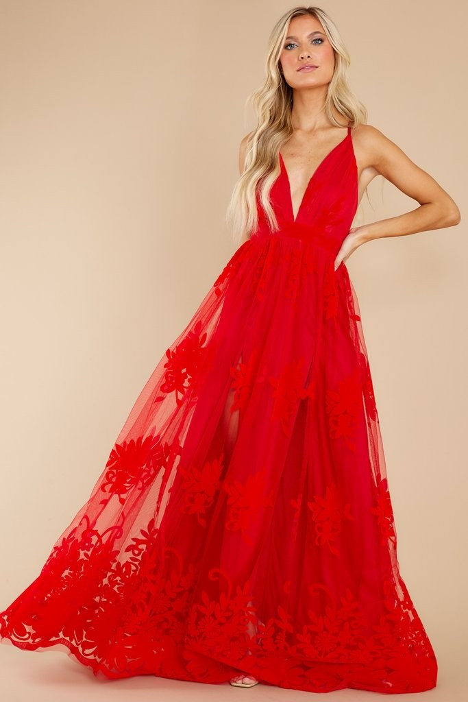 In Any Event Red Maxi Dress | Red Dress 