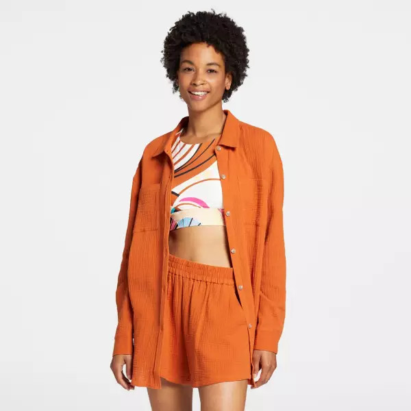 CALIA Women's Long Sleeve Utility Shirt Cover Up | Dick's Sporting Goods