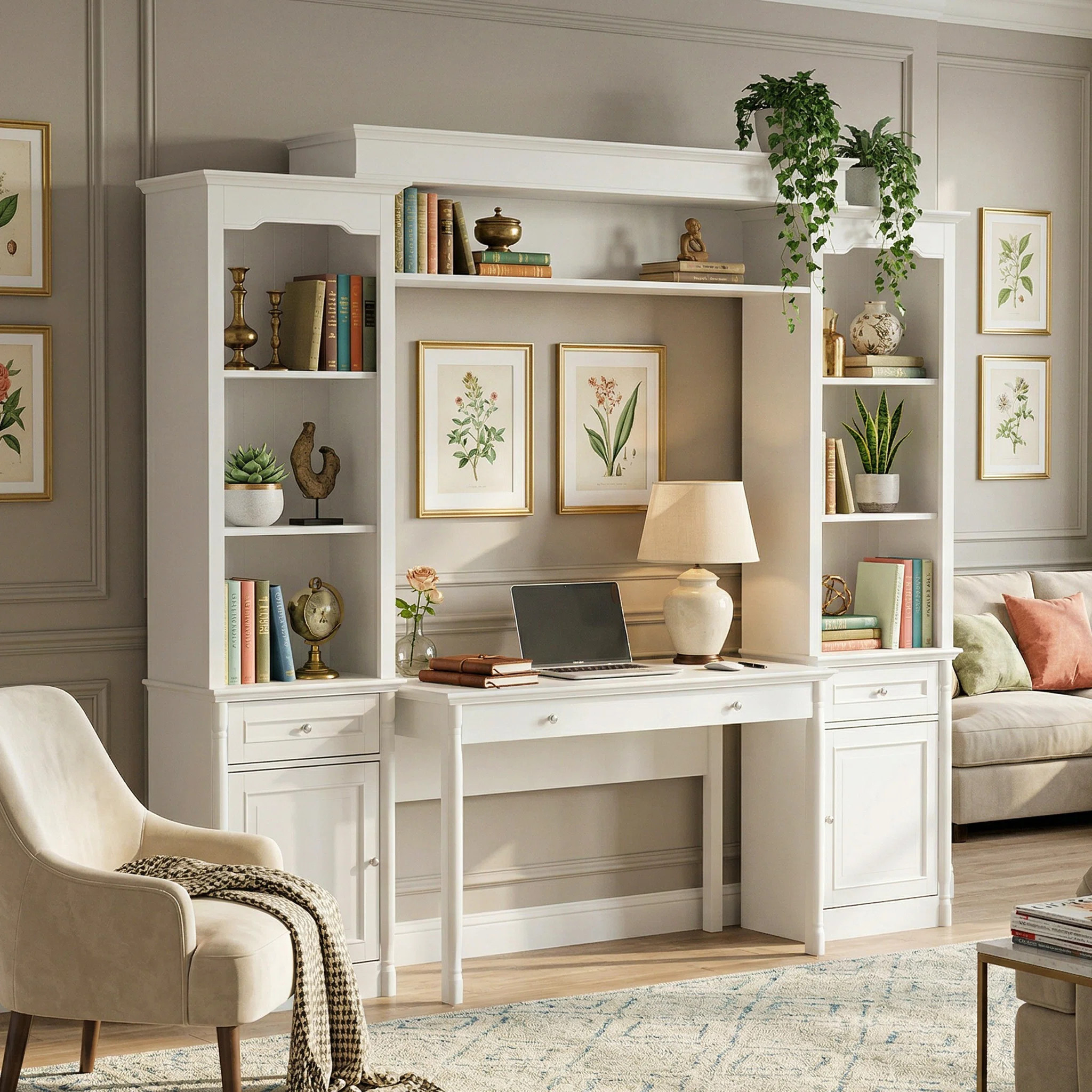 Fusami 82.3" H x 104.3" W Standard Bookcase | Wayfair North America