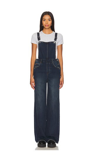 Sadie Wide Leg Overalls in Goleta | Revolve Clothing (Global)