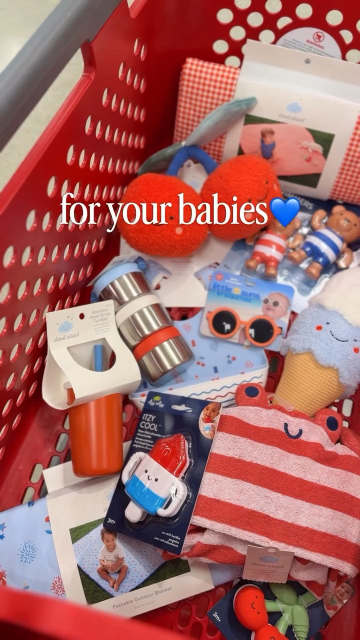Check out all of these adorable finds for your littles♥️ comment SHOP and I’ll send you a DM to shop all of this☺️

#target #newattarget #targetfinds #babyfinds #4thofjuly