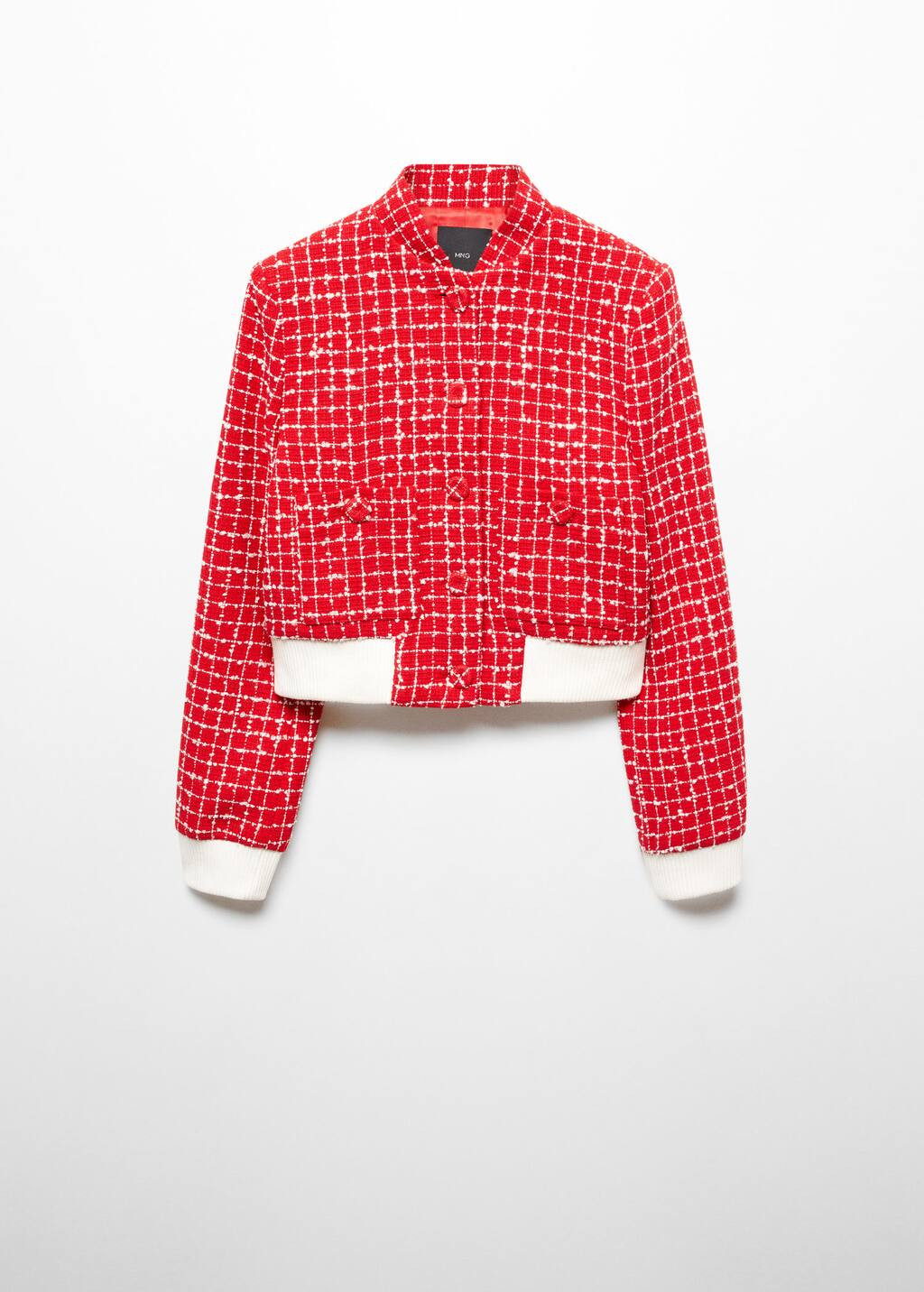 Tweed bomber jacket -  Women | Mango USA | MANGO (US)