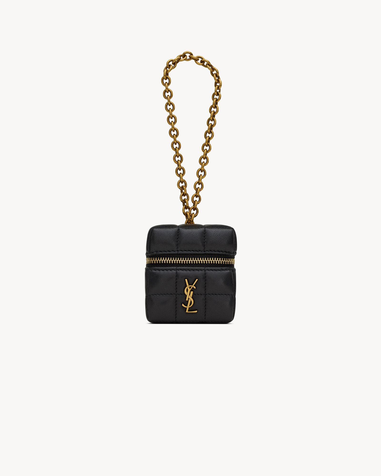 CASSANDRE MATELASSÉ CARRÉ mini cube on chain in lambskin | Saint Laurent Inc. (Global)
