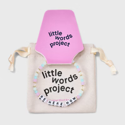 Little Words Project Be Here Now Beaded Bracelet - Pink/Blue S/M | Target