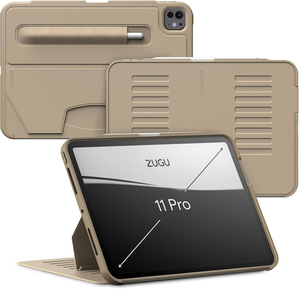 Zugu Case for iPad Pro 11 (M4) 2024, Slim Protective Cover with Apple Pencil Holder, Auto Wake/Sl... | Amazon (US)