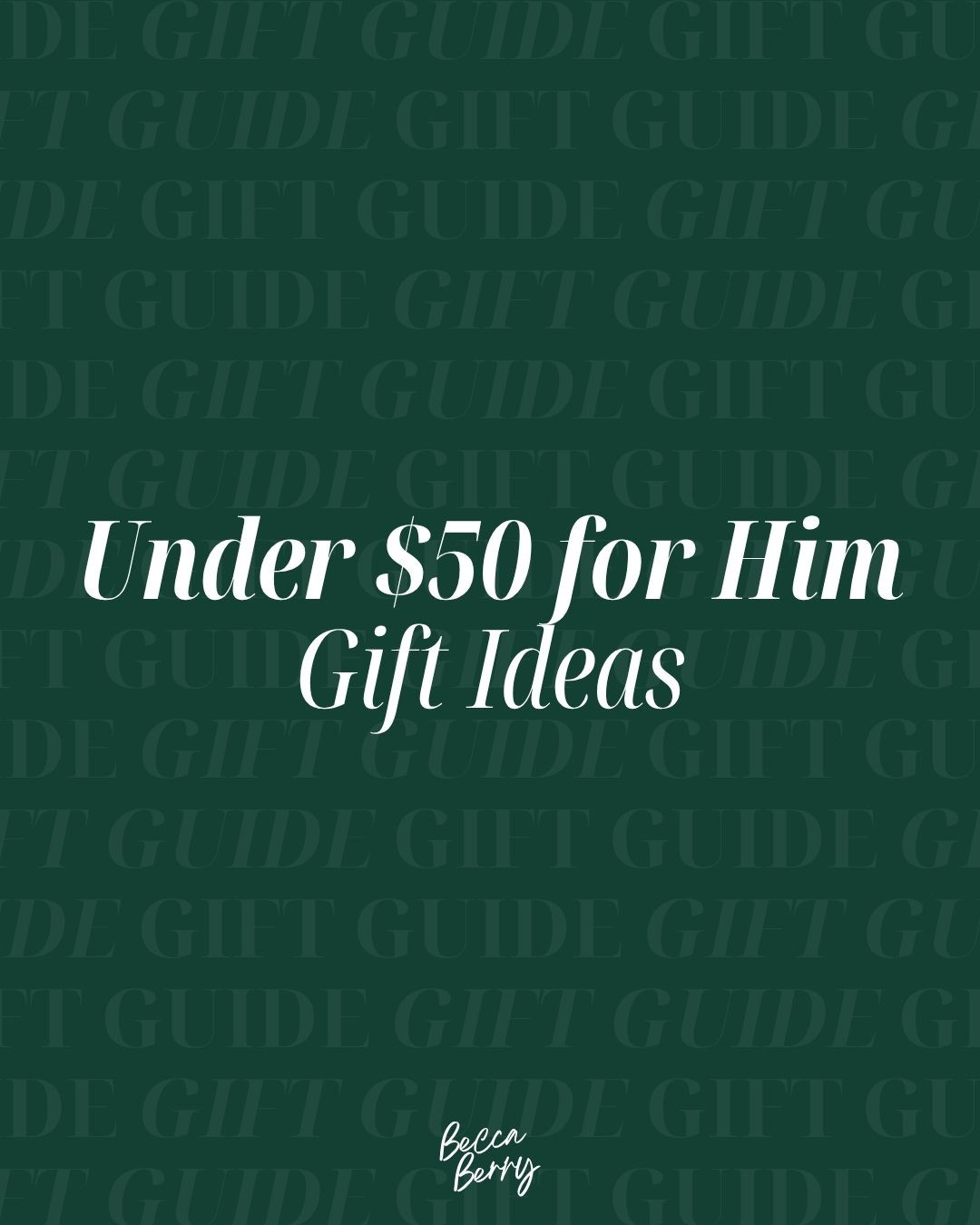 Gifts under $50 he’ll love, curated 2025 holiday picks, #Under50Gifts #HolidayGiftGuide #GiftIdeasForHim #Rebecksley 

#LTKFindsUnder50 #LTKMens #LTKGiftGuide