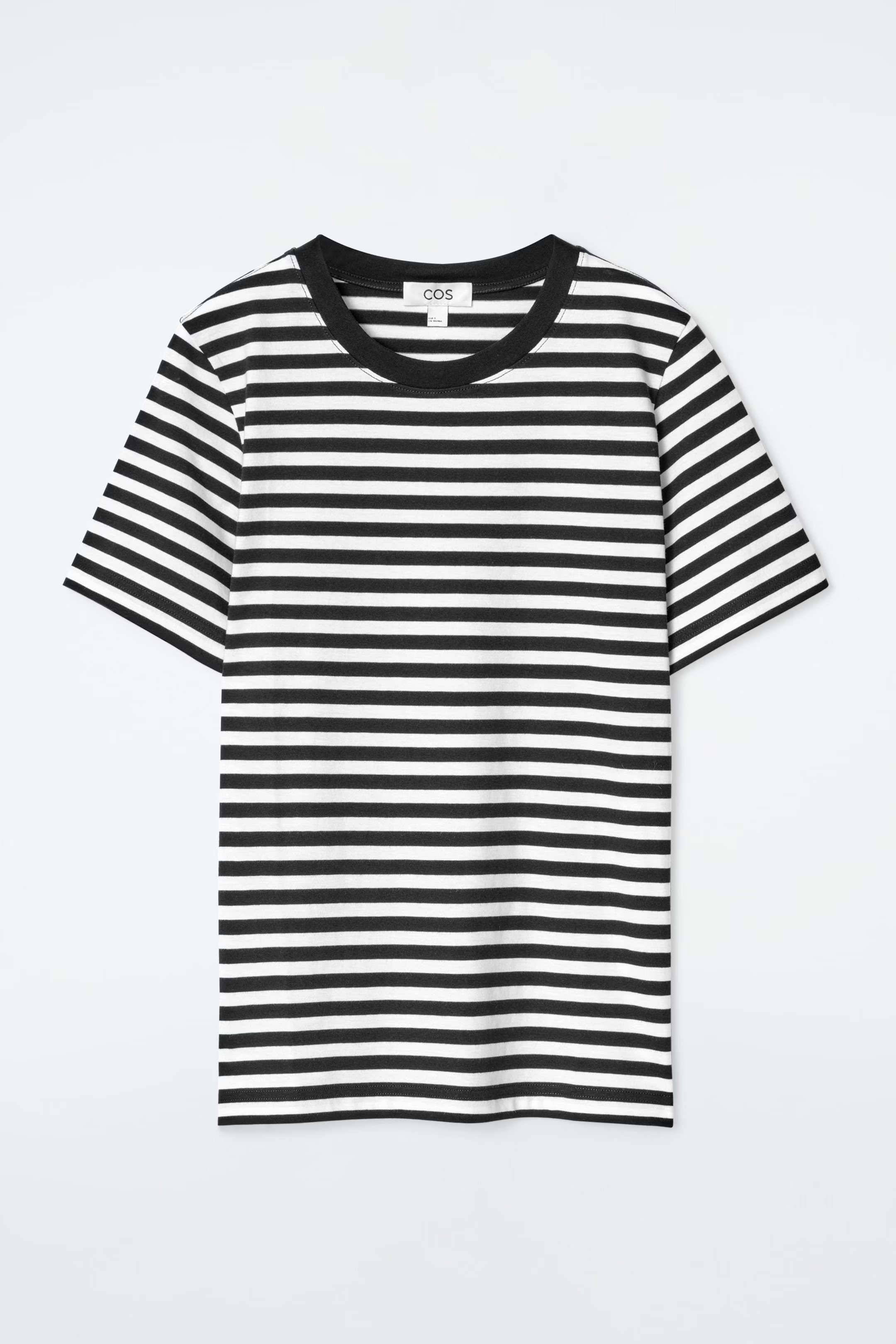24/7 REGULAR T-SHIRT - BLACK / WHITE / STRIPED | COS | COS (EU)