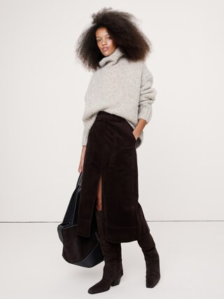 Corduroy Midi Skirt | Banana Republic (CA)