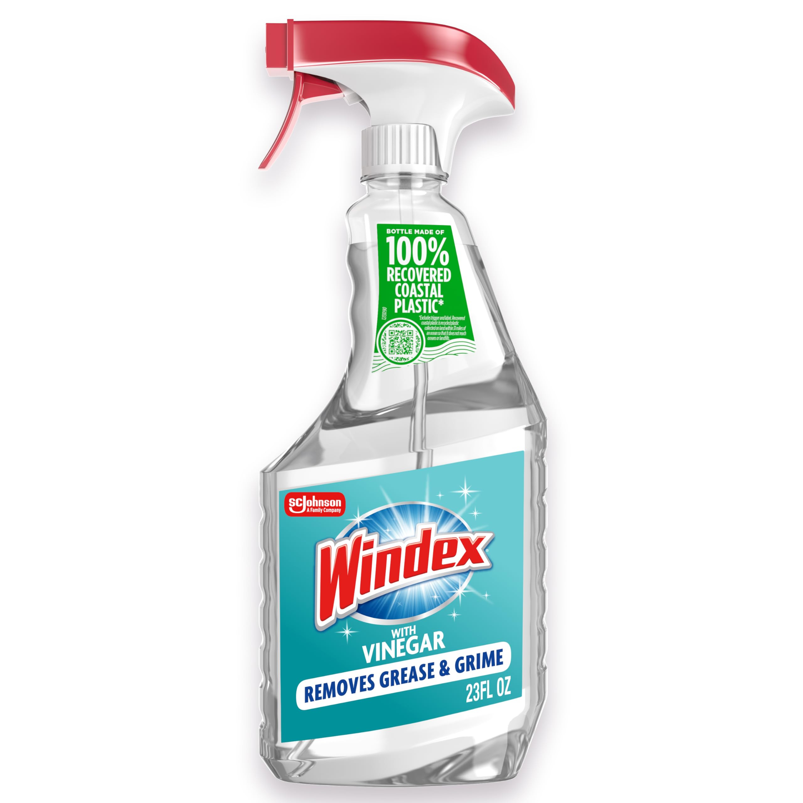 Windex Vinegar Glass and Surface Cleaner Spray Bottle, Packaging Designed to Prevent Leakage and ... | Amazon (US)