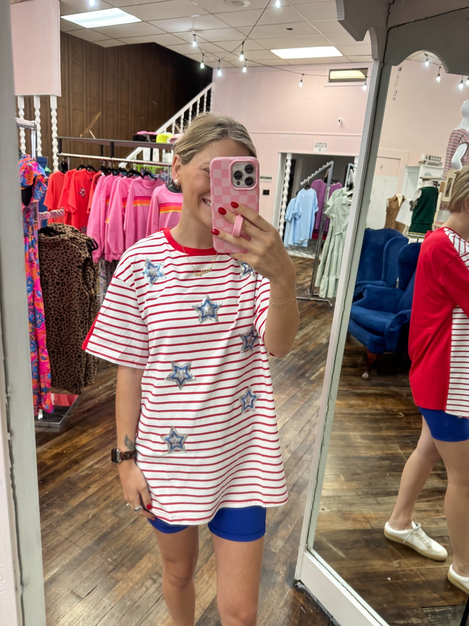 4th of July outfit // M in the top + M in the biker shorts

Summer
Active 
Loopy case 

#LTKSeasonal #LTKActive