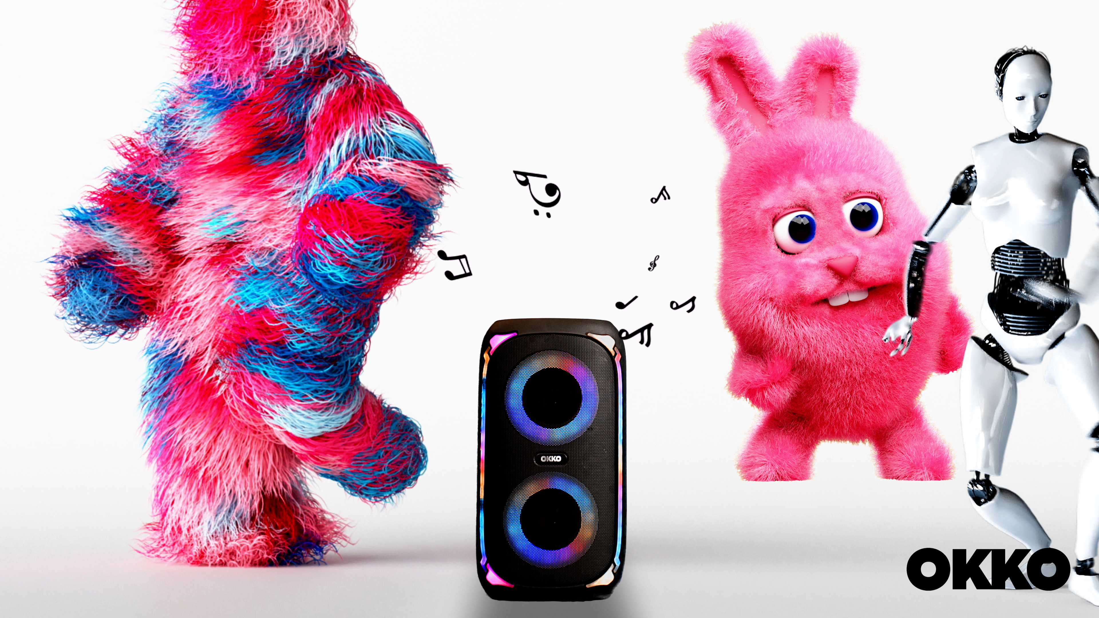 OKKO Sonic Bass V4 Portable Bluetooth Speaker – Wireless Party Speaker with Deep Bass, Karaoke ... | Walmart (US)