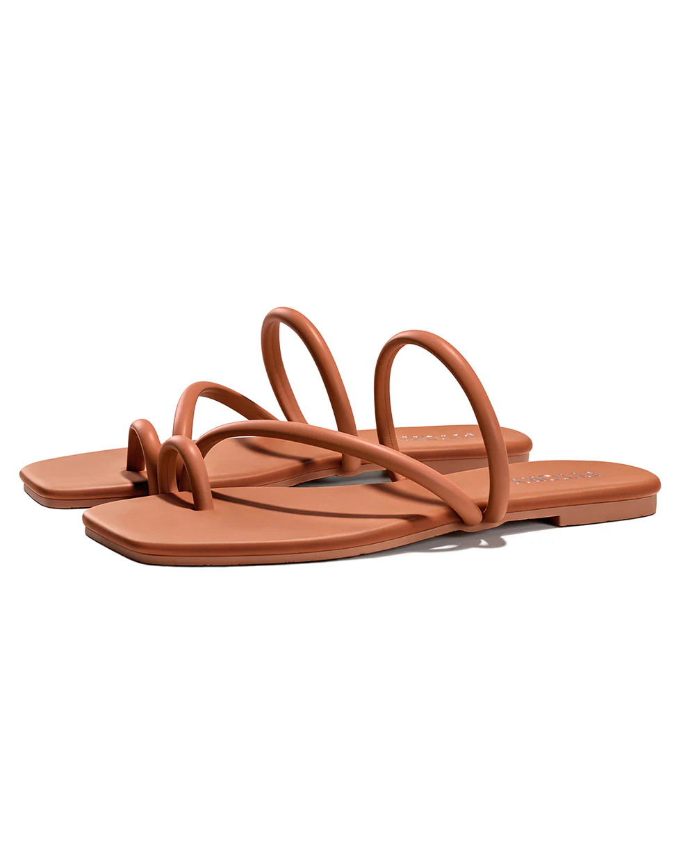 Alexis | Toe Loop Strap Slides | Fitory US (for Influencers)