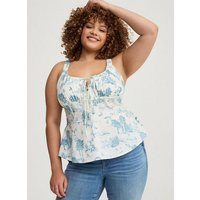 Corset Sleeveless Peplum Top in Multi | Torrid (US & Canada)