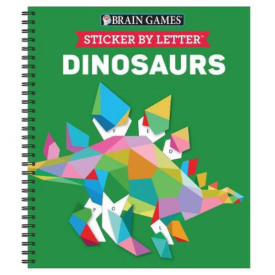 Brain Games - Sticker by Letter: Dinosaurs - Publications International Ltd & Brain Games & New S... | Target
