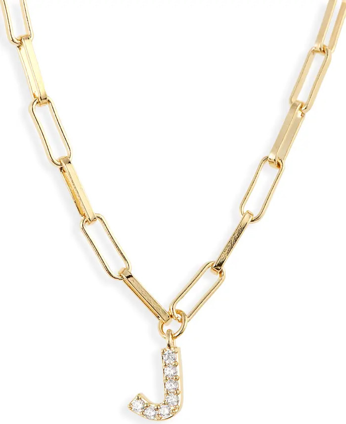 Pavé Initial Pendant Necklace | Nordstrom