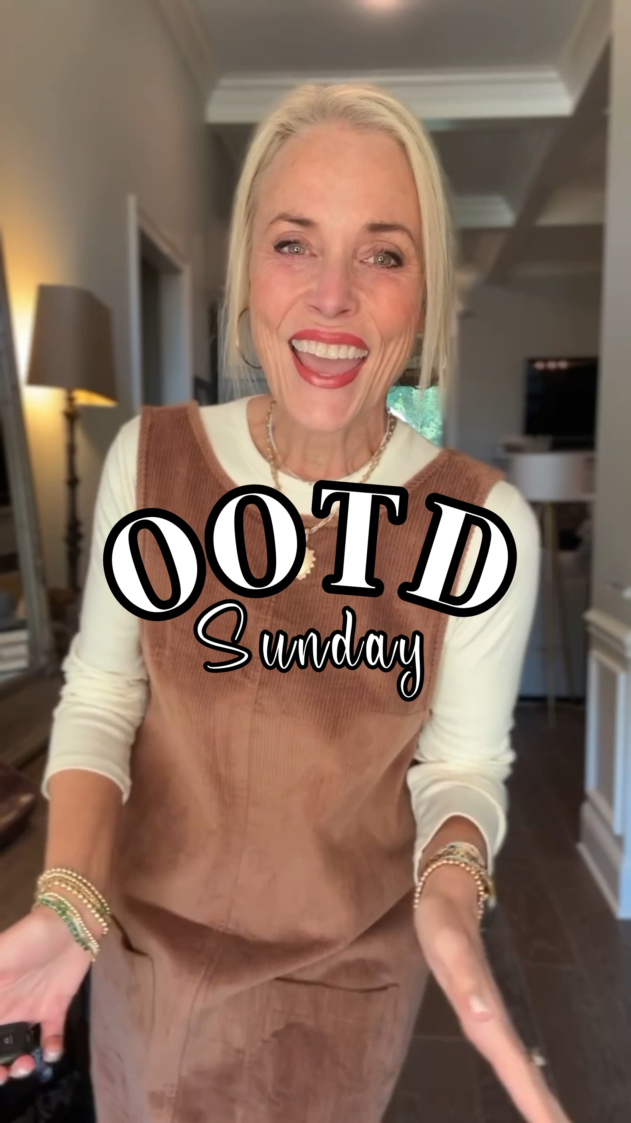 Sunday lunch with my You Night class from last year, and I’m bringing all the cozy fall vibes! 

This oversized corduroy dress from Amazon layered with a soft, fitted undershirt is the perfect combination for a relaxed yet stylish look. The dress adds just the right amount of warmth for the crisp air, while still keeping things casual and chic. 

I paired it with these stunning Dolce Vita knee-high suede boots that are made for walking into the new season in style. To elevate the look, I added my Madeline Parks Designs beaded hand-embroidered strap, paired with the real leather Jessica purse. 

Finishing touches include my Erin McDermott necklace, bringing it all together for a refined yet effortless fall outfit!

This look is perfect for catching up with friends and embracing the beauty of fall fashion.



#LTKMidsize #LTKFindsUnder50 #LTKOver40