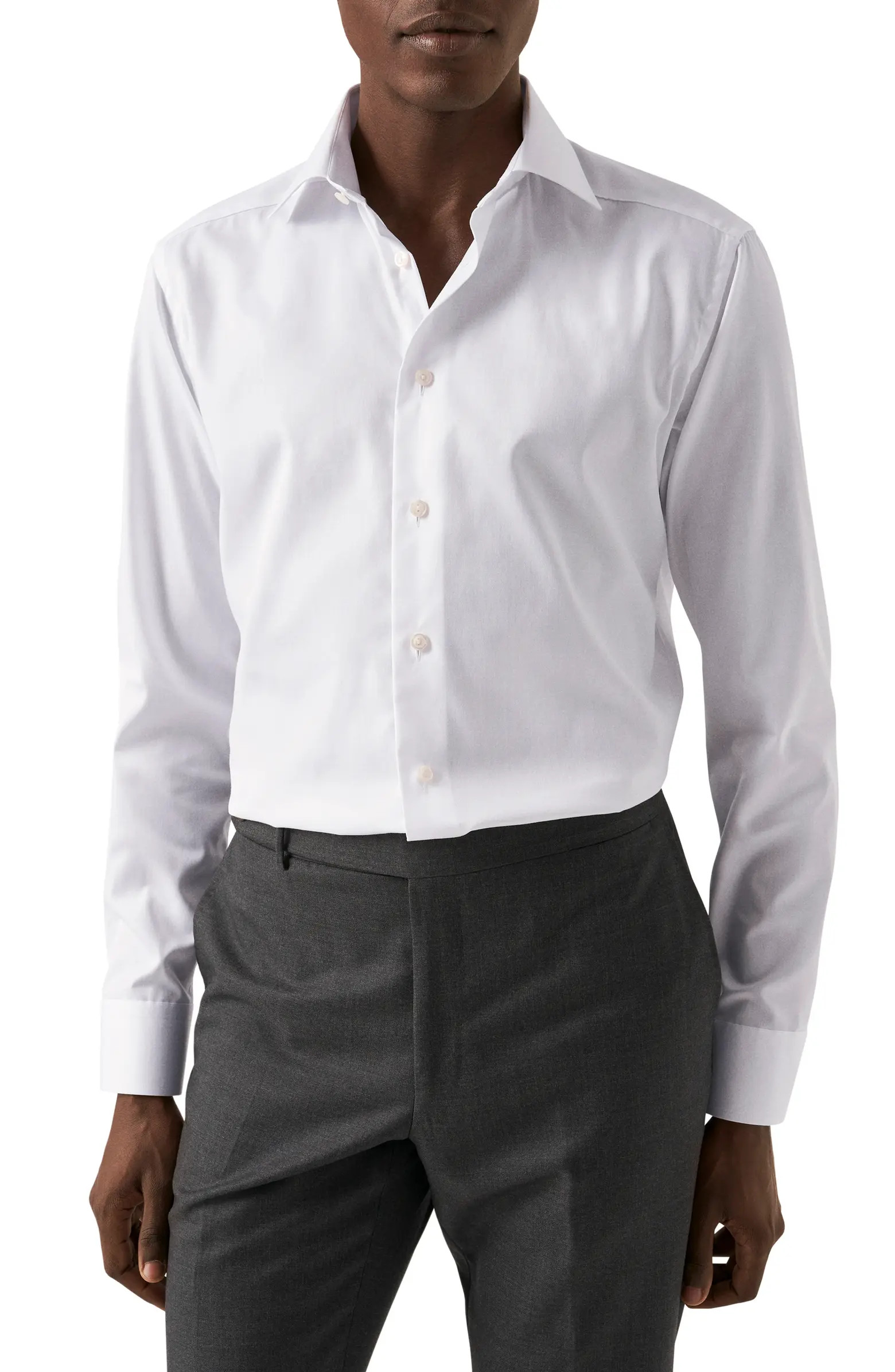 Slim Fit Cotton Twill Dress Shirt | Nordstrom