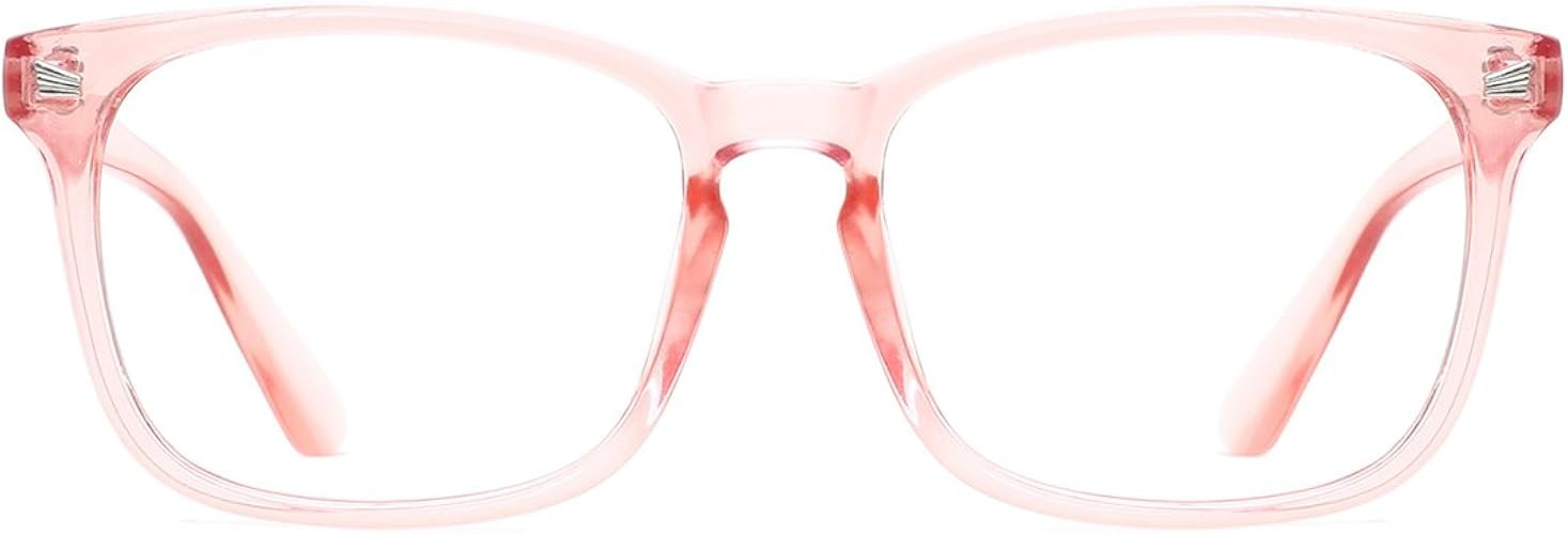 TIJN Blue Light Blocking Glasses Square Nerd Eyeglasses Frame Anti Blue Ray Computer Game Glasses | Amazon (US)