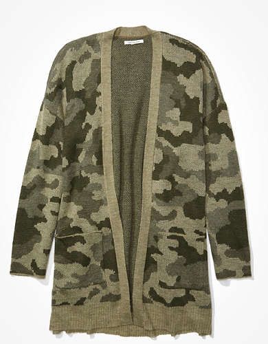 AE Camo Cardigan | American Eagle Outfitters (US & CA)