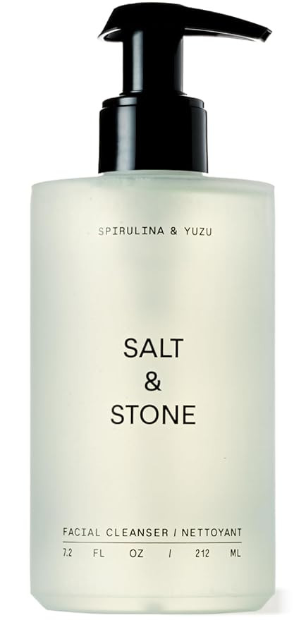 Salt & Stone Facial Cleanser for Women & Men, Spirulina & Yuzu Gentle Facial Wash with Hyaluronic... | Amazon (US)