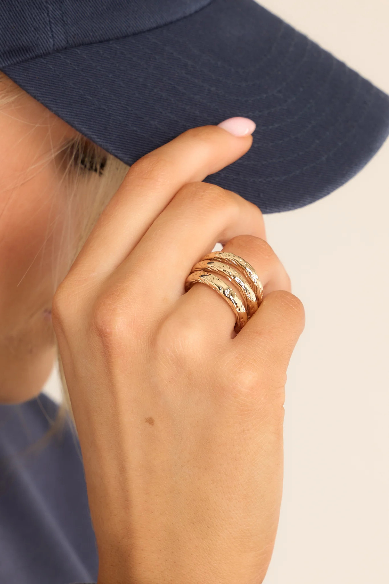 End Game Gold Ring Set | Red Dress 