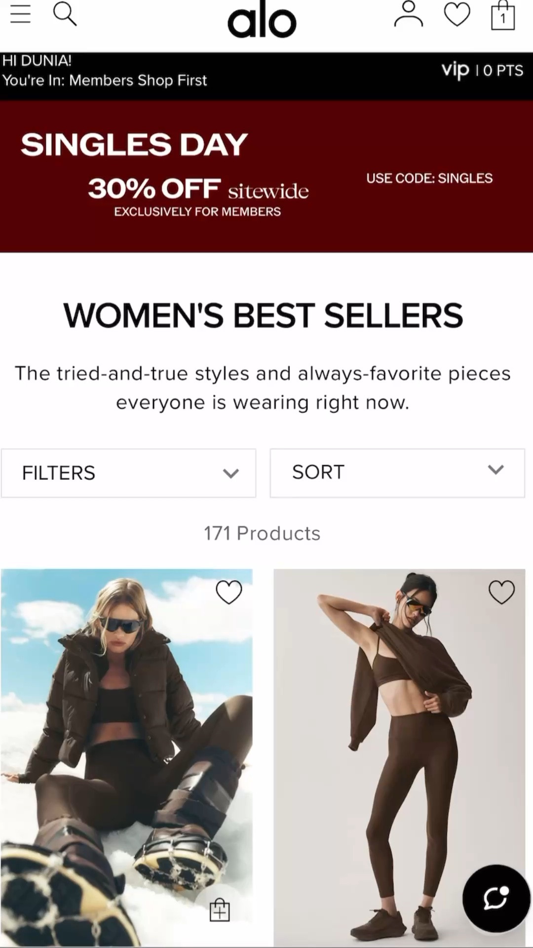 Alo yoga 30% off for members ONLY — Code: SINGLES 

#aloyoga #alosale #alo #athleisure #athleisurewear #styletip #workoutgear #yogaoutfits #momstyle #comfystyle #aloyogasale #giftideasforher #giftsforher #alostyle #airportstyle #gymoutfits #everydaystyle 

#LTKActive #LTKSaleAlert #LTKStyleTip