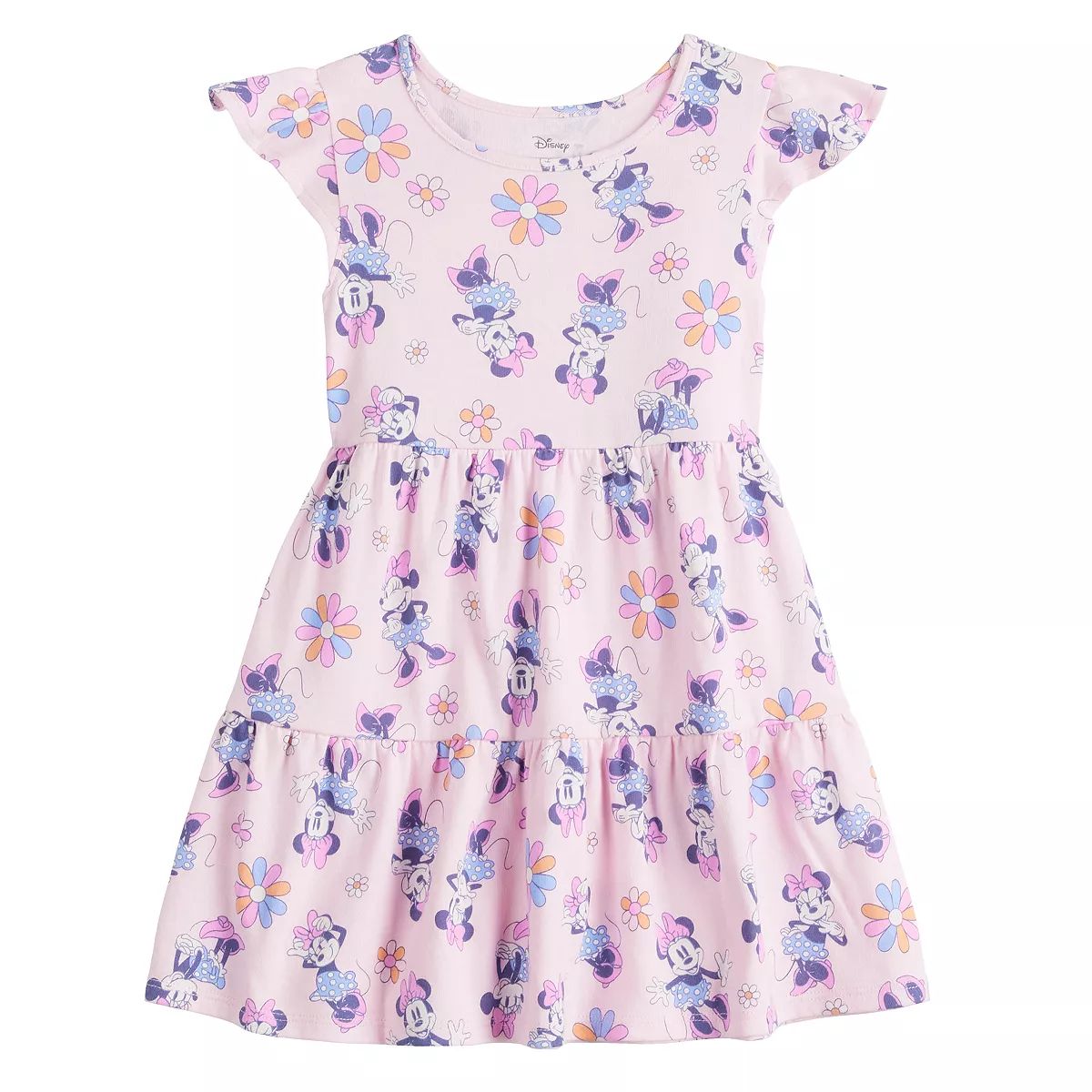 Disney's Minnie Mouse Toddler Girl Floral Flutter Sleeve Dress by Jumping Beans® | Kohl's