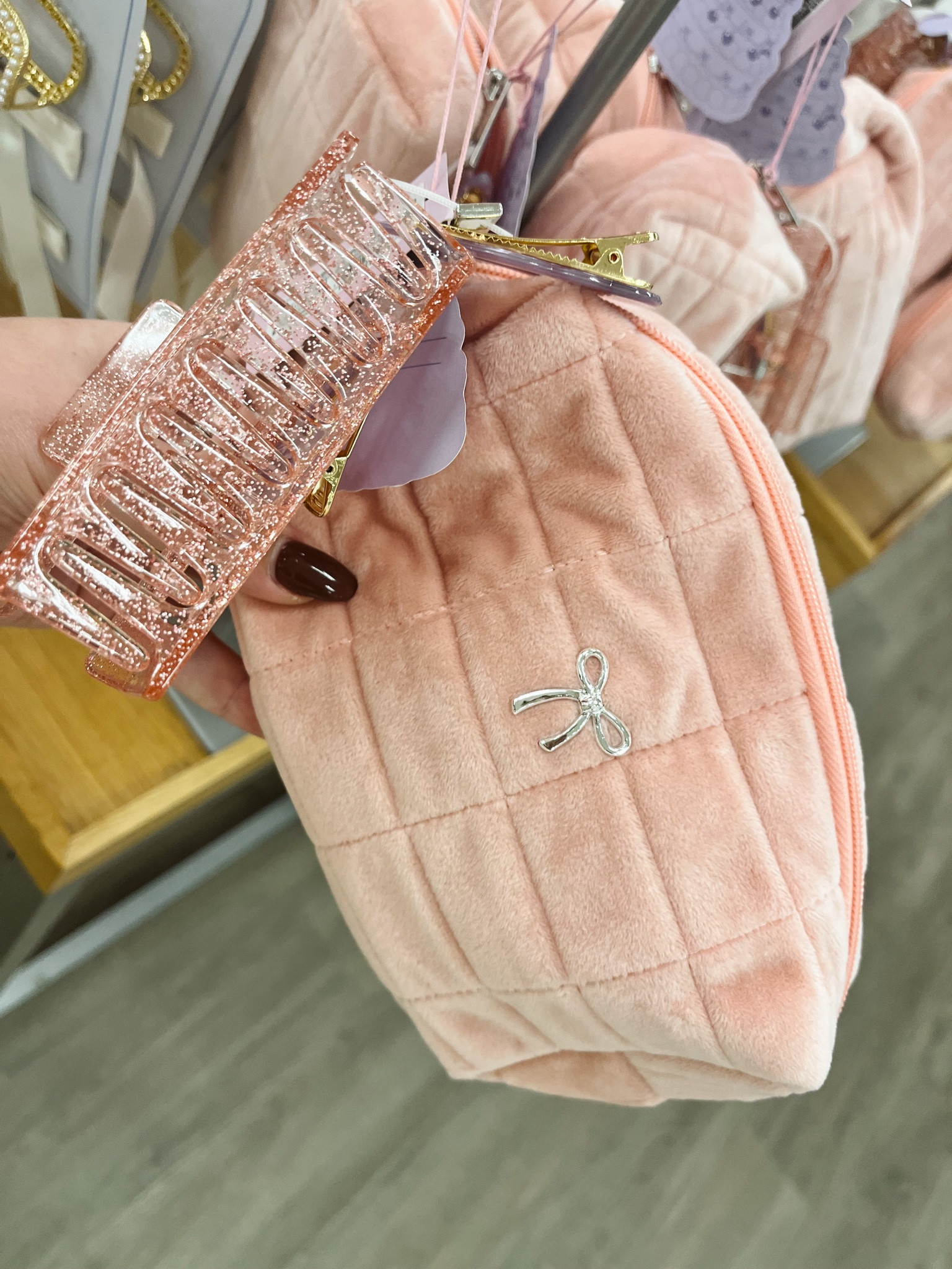 The cutest little bag!

Ltkfindsunder100 / ltkfindsunder50 / LTKsalealert / LTKGiftGuide / LTKHoliday / bow / bows / bow bag / bow toiletry bag / toiletry bag / makeup bag / bow makeup bag / scrunchie / hair clip / hair claw / pink bag / white bag / pink makeup bag / white makeup bag / sale / sale alert / target / target finds / target style 

#LTKItBag #LTKStyleTip #LTKSeasonal