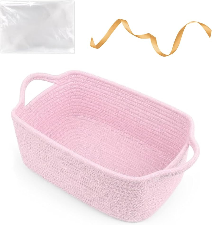 Empty Gift Basket to Fill with Handles, 12x8x5 inch - Large Woven Gifts Basket for Baby Shower, W... | Amazon (CA)