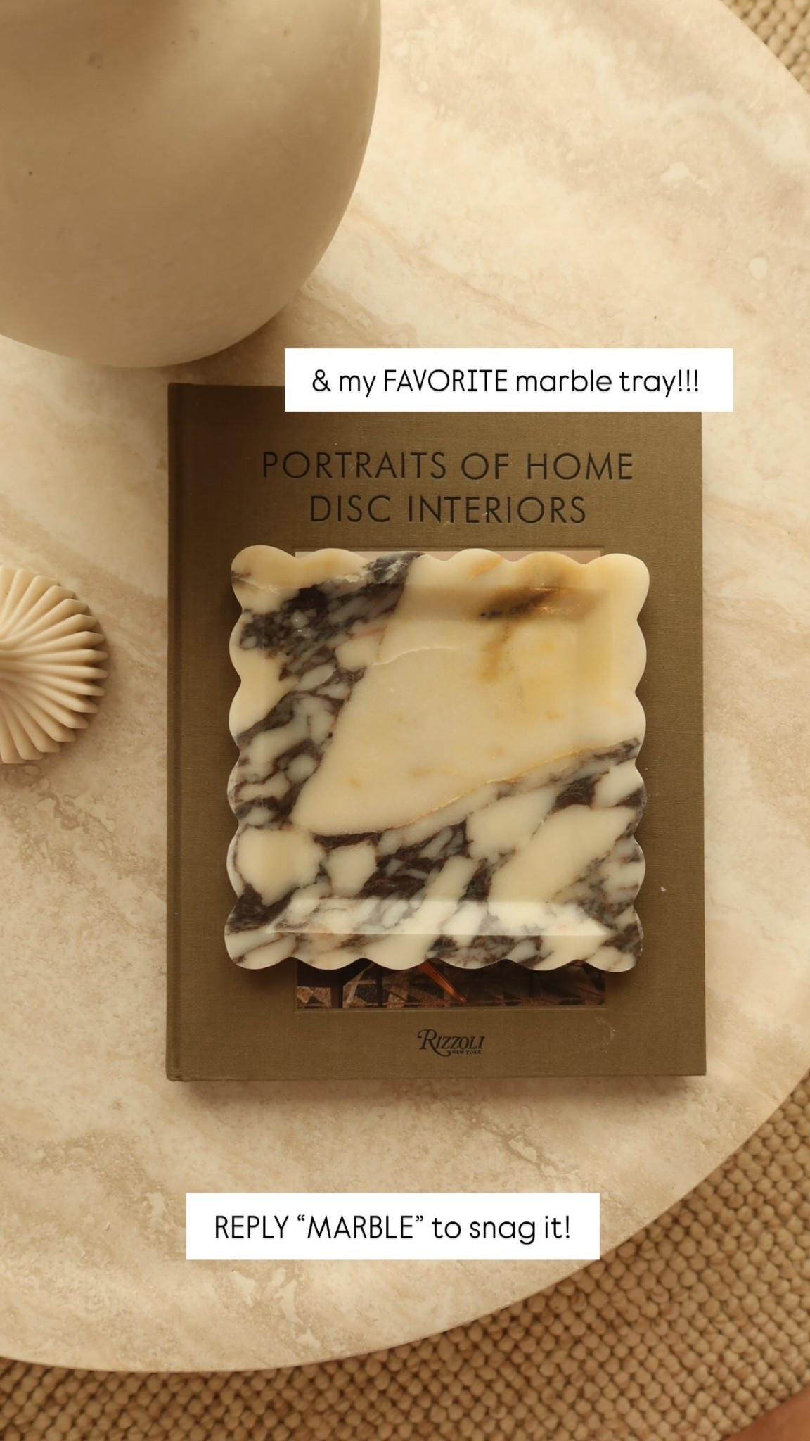 & my FAVORITE marble tray!!! REPLY “MARBLE” to snag it!