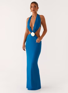 Flossy Maxi Dress - Royal Blue | Peppermayo (Global)