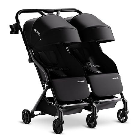 Mompush Lithe Double Stroller, Lightweight Side by Side Stroller for Newborn and Toddler, Easy Fo... | Amazon (US)