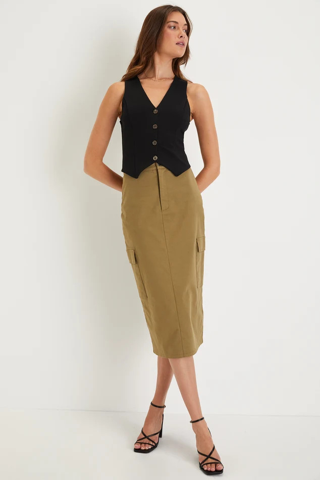 Elevated Impression Black Sleeveless Vest Top | Lulus