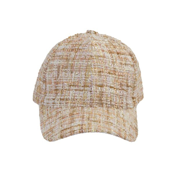 Top Headwear Fashion Blogger Tweed Woven Baseball Cap - Beige | Walmart (US)