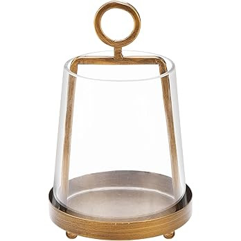 Twakutwaku 6" Wide Modern Farmhouse Metal Hurricane Candle Holder with Handmade Sturdy Glass Slee... | Amazon (US)