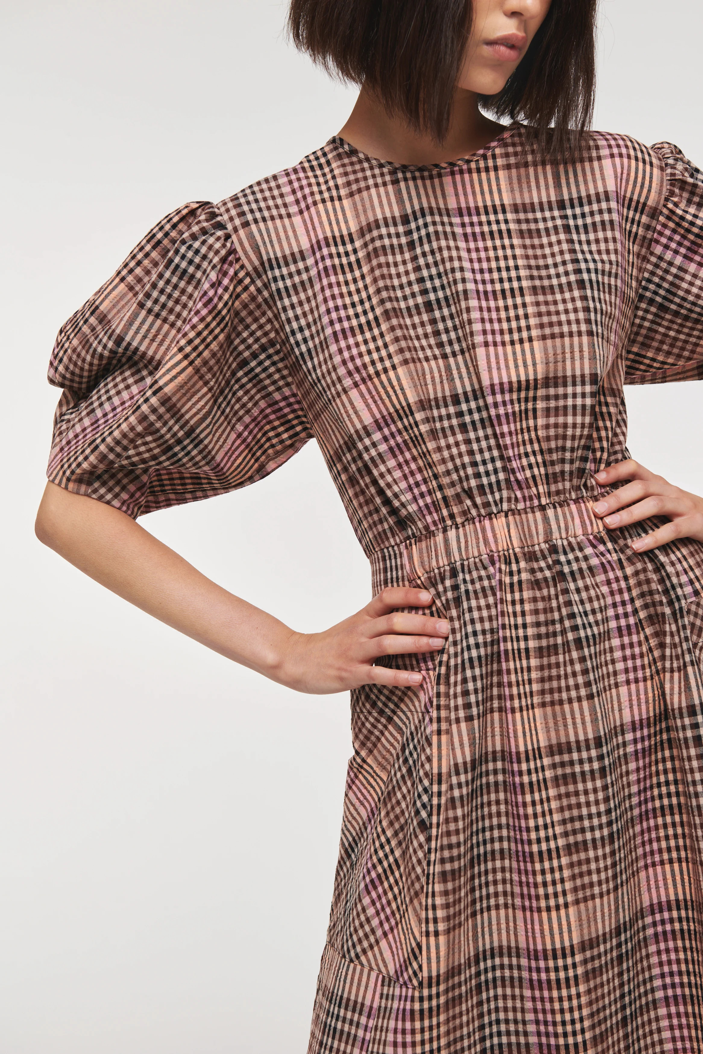 Harlin Curve Sleeve Dress | British Womenswear Made with Care | ALIGNE | Aligne UK