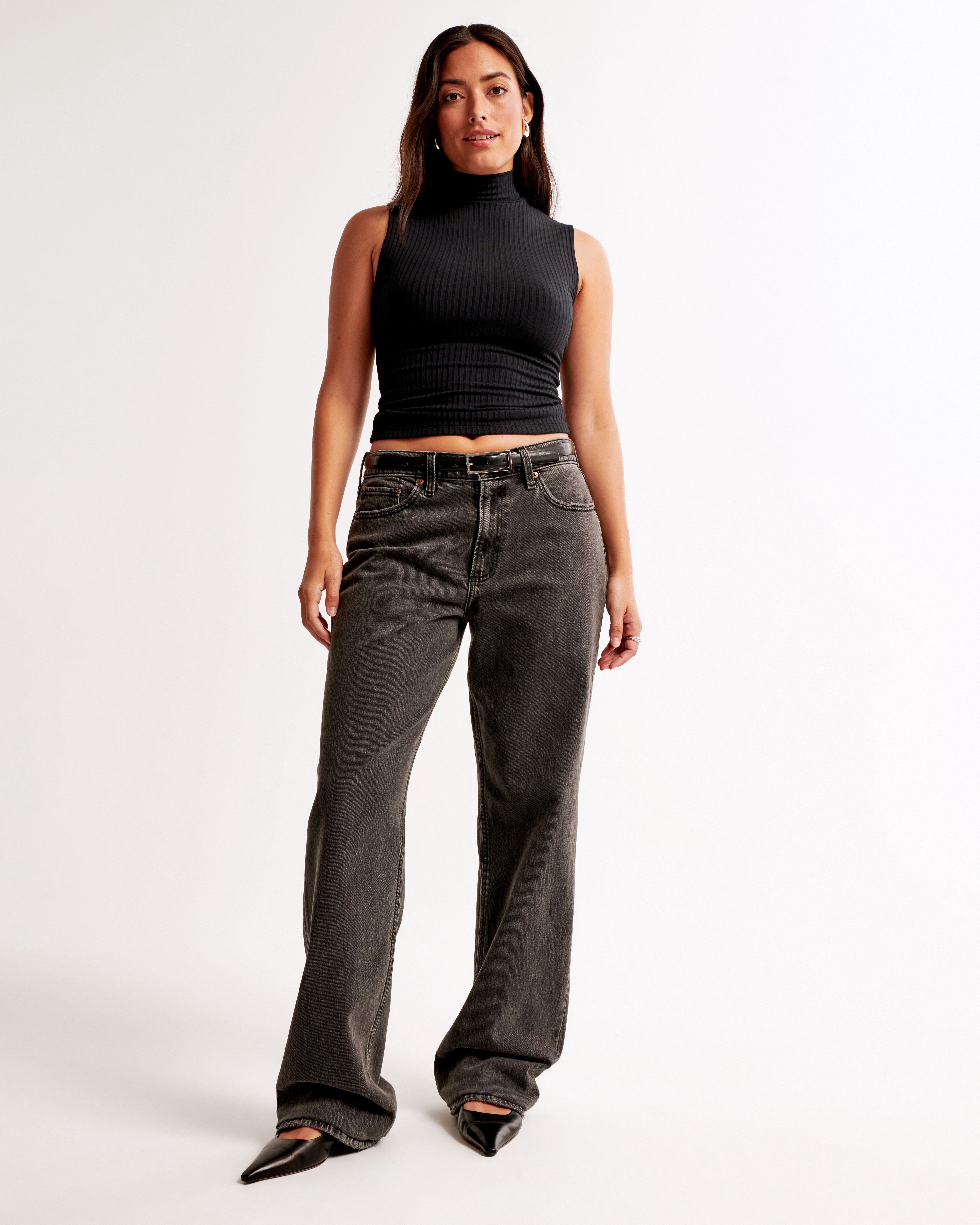 Curve Love Low Rise Baggy Jean | Abercrombie & Fitch (US)