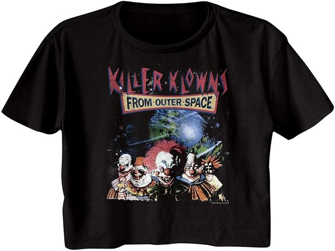 American Classics Killer Klowns from Outer Space Ladies Crop Top Black | Officially Licensed Kill... | Amazon (US)